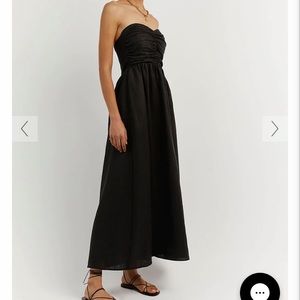 DISSH Bonnie Black Linen Dress